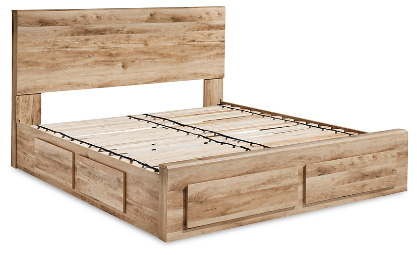 Hyanna Panel Storage Bed With 2 Under Bed Storage Drawers