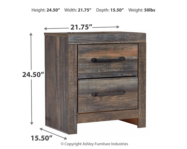 Drystan Panel Bed With 2 Storage Drawers With Mirrored Dresser And 2 Nightstands