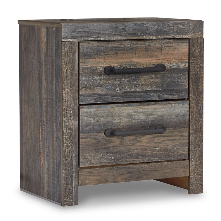 Drystan Panel Bed With 2 Storage Drawers With Mirrored Dresser And 2 Nightstands
