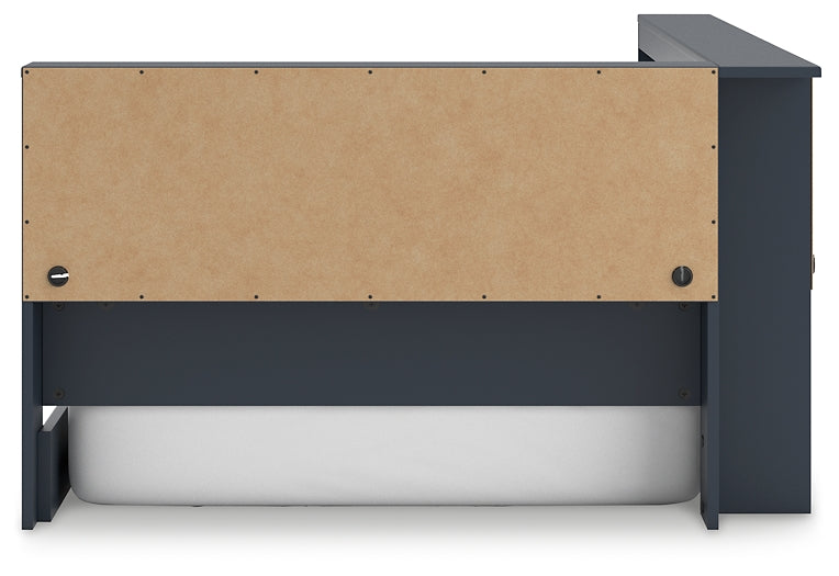 Simmenfort Bookcase Storage Bed