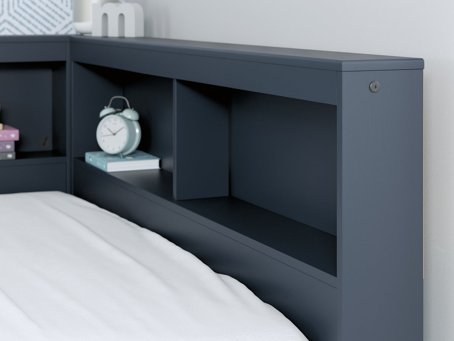 Simmenfort Bookcase Storage Bed