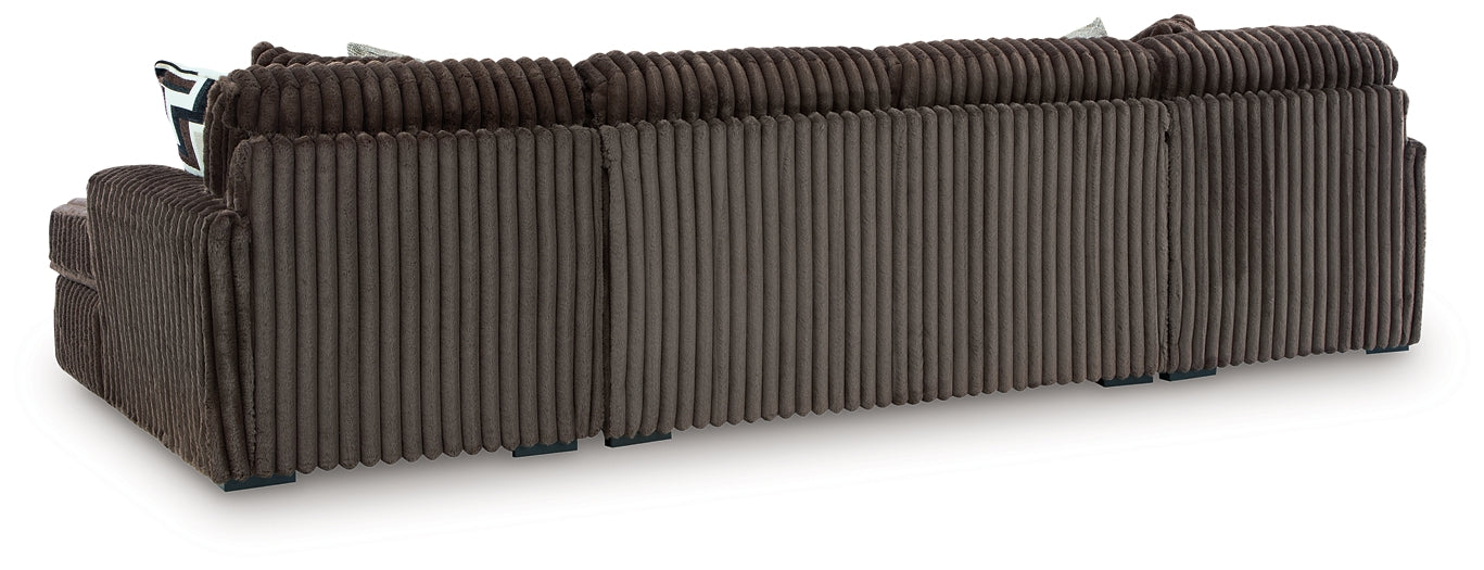 Midnight-Madness 3-Piece Sectional with Chaise