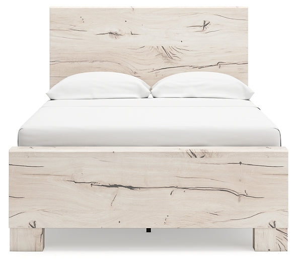 Lawroy Full Panel Bed with Mirrored Dresser and Chest
