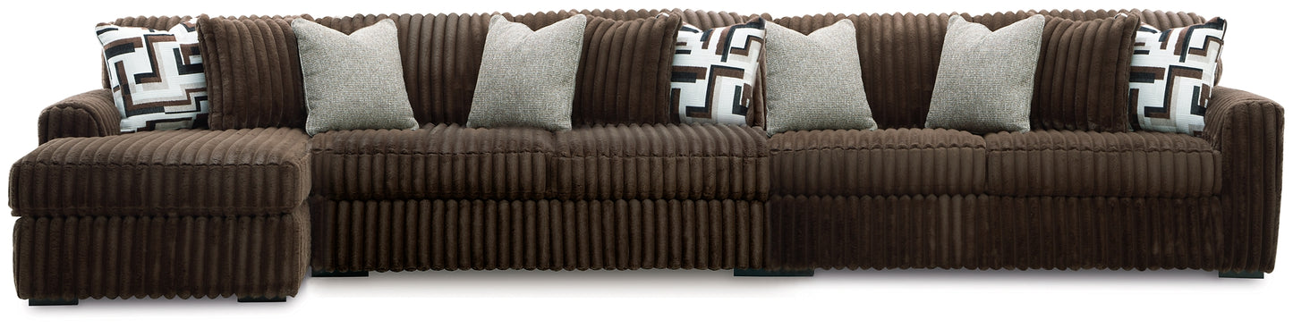 Midnight-Madness 3-Piece Sectional with Chaise