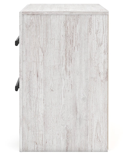 Cayboni King Panel Bed with Mirrored Dresser, Chest and Nightstand