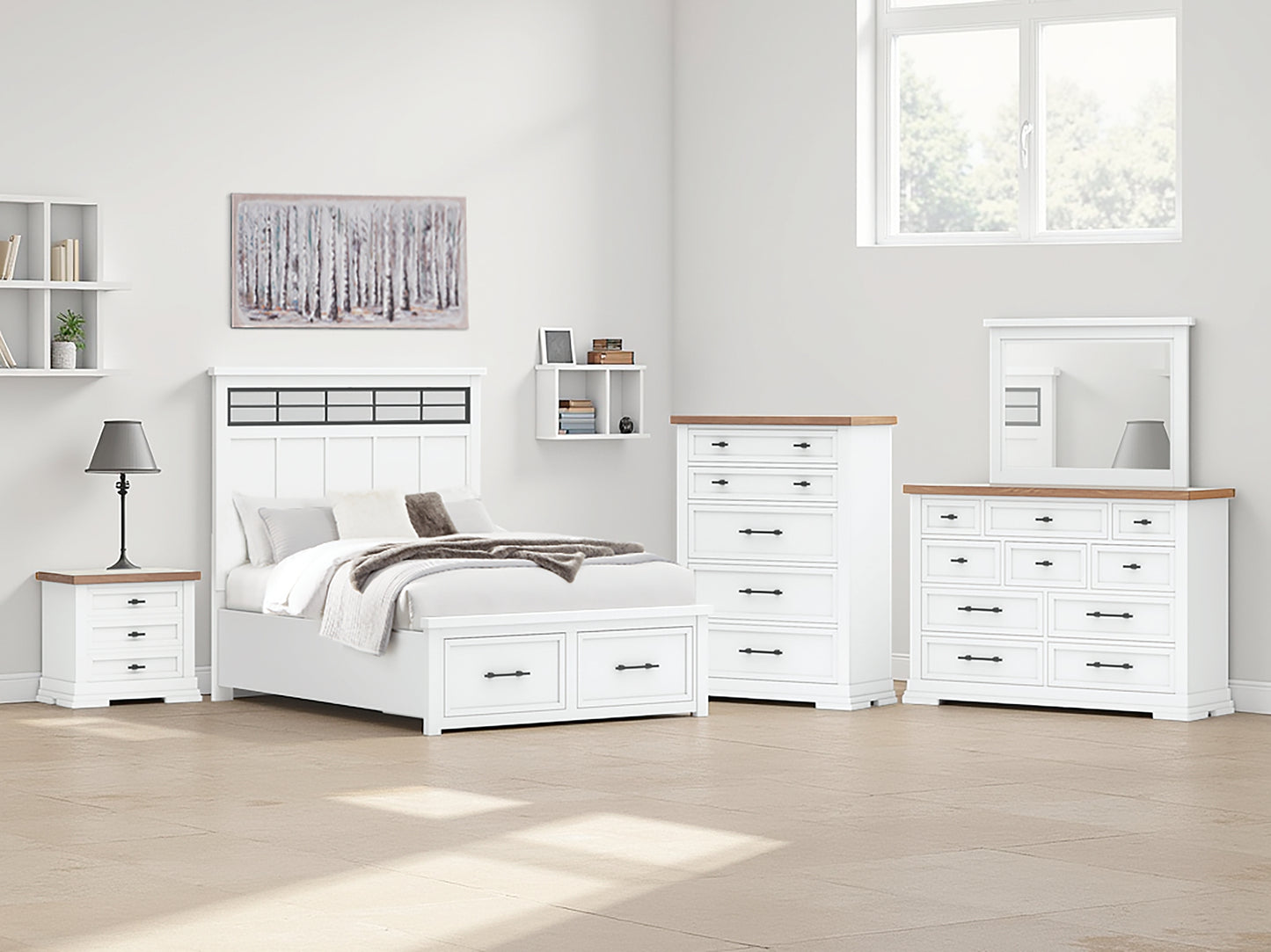 Ashbryn Panel Storage Bed