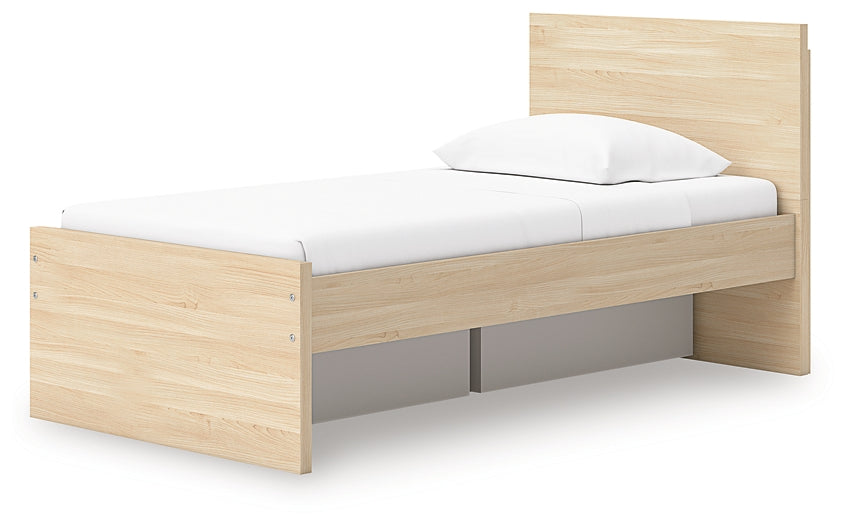Onita Twin Panel Platform Bed with 1 Side Storage