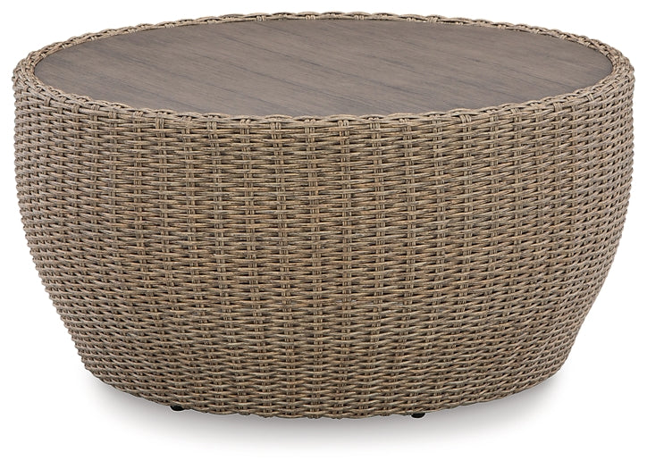 Danson Outdoor Coffee Table with End Table