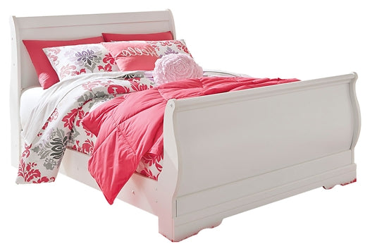 Anarasia Full Sleigh Bed, Dresser, Mirror, Chest and Nightstand
