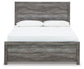 Bronyan Queen Panel Bed with Mirrored Dresser and Nightstand