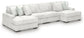 Stupendous 4-Piece Sectional with Double Chaise