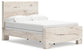 Lawroy Full Panel Bed with Mirrored Dresser and Chest