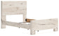 Lawroy Full Panel Bed with Mirrored Dresser and Chest