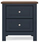 Landocken Queen Panel Headboard with Mirrored Dresser and Nightstand
