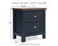 Landocken Queen Panel Headboard with Mirrored Dresser and Nightstand