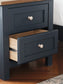 Landocken Queen Panel Headboard with Mirrored Dresser and Nightstand