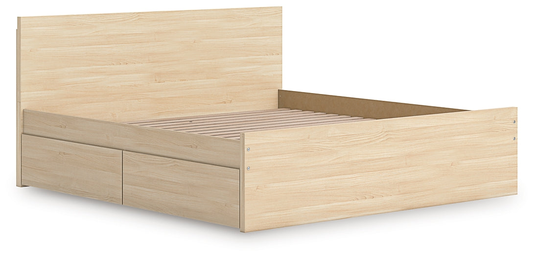 Onita King Panel Platform Bed with Storage