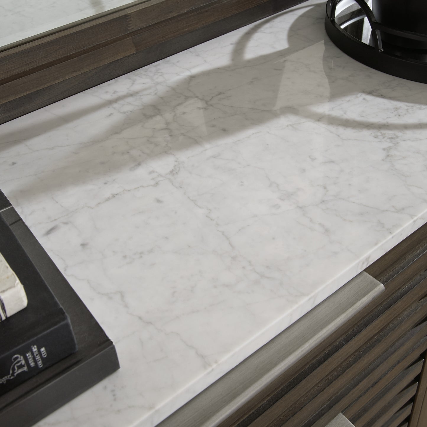 Arkenton Queen Panel Bed with Mirrored Dresser and Chest