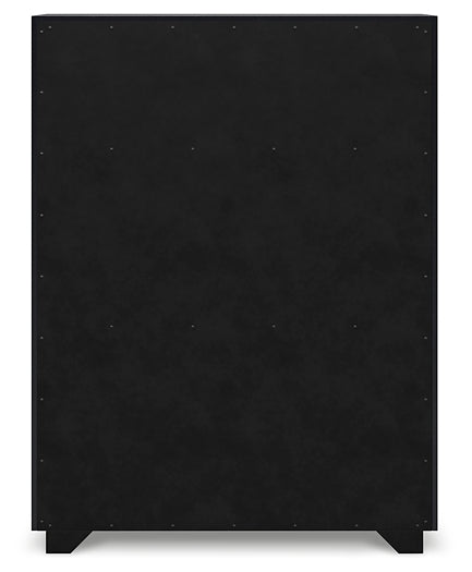 Londer Queen Panel Bed with Mirrored Dresser, Chest and Nightstand