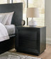 Londer Queen Panel Bed with Mirrored Dresser and Nightstand