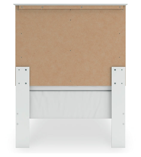 Bostwick Shoals Twin Panel Bed with Mirrored Dresser, Chest and Nightstand