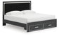Zuraleus King Upholstered Panel Storage Bed
