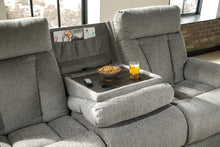 Load image into Gallery viewer, Mitchiner REC Sofa w/Drop Down Table

