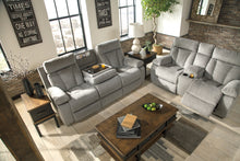 Load image into Gallery viewer, Mitchiner REC Sofa w/Drop Down Table
