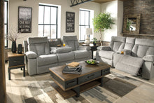 Load image into Gallery viewer, Mitchiner REC Sofa w/Drop Down Table
