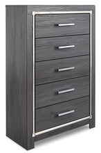 Load image into Gallery viewer, Lodanna King/California King Upholstered Panel Headboard with Mirrored Dresser, Chest and Nightstand
