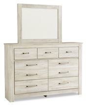 Load image into Gallery viewer, Bellaby Queen Crossbuck Panel Bed with Mirrored Dresser
