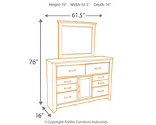 Load image into Gallery viewer, Juararo California King Panel Bed with Mirrored Dresser, Chest and Nightstand
