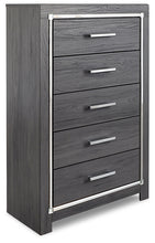 Load image into Gallery viewer, Lodanna Full Panel Bed with Mirrored Dresser and Chest
