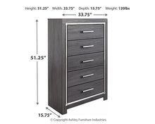 Load image into Gallery viewer, Lodanna Full Panel Bed with Mirrored Dresser and Chest
