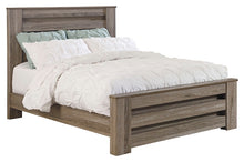 Load image into Gallery viewer, Zelen Queen Panel Bed with Mirrored Dresser and 2 Nightstands
