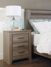 Load image into Gallery viewer, Zelen Queen Panel Bed with Mirrored Dresser and 2 Nightstands
