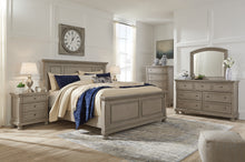 Load image into Gallery viewer, Lettner California King Panel Bed with Mirrored Dresser, Chest and 2 Nightstands
