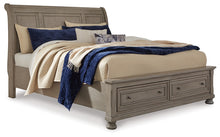 Load image into Gallery viewer, Lettner California King Sleigh Bed with Mirrored Dresser and 2 Nightstands
