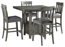 Load image into Gallery viewer, Hallanden Counter Height Dining Table and 4 Barstools
