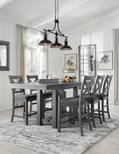 Load image into Gallery viewer, Myshanna Counter Height Dining Table and 6 Barstools

